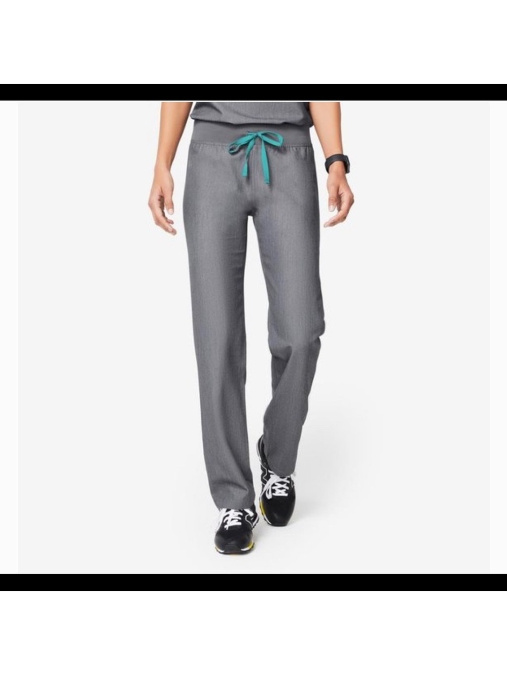 FIGS Livingston Scrub Pants Graphite Gray Women’s XS Tall Straight Leg